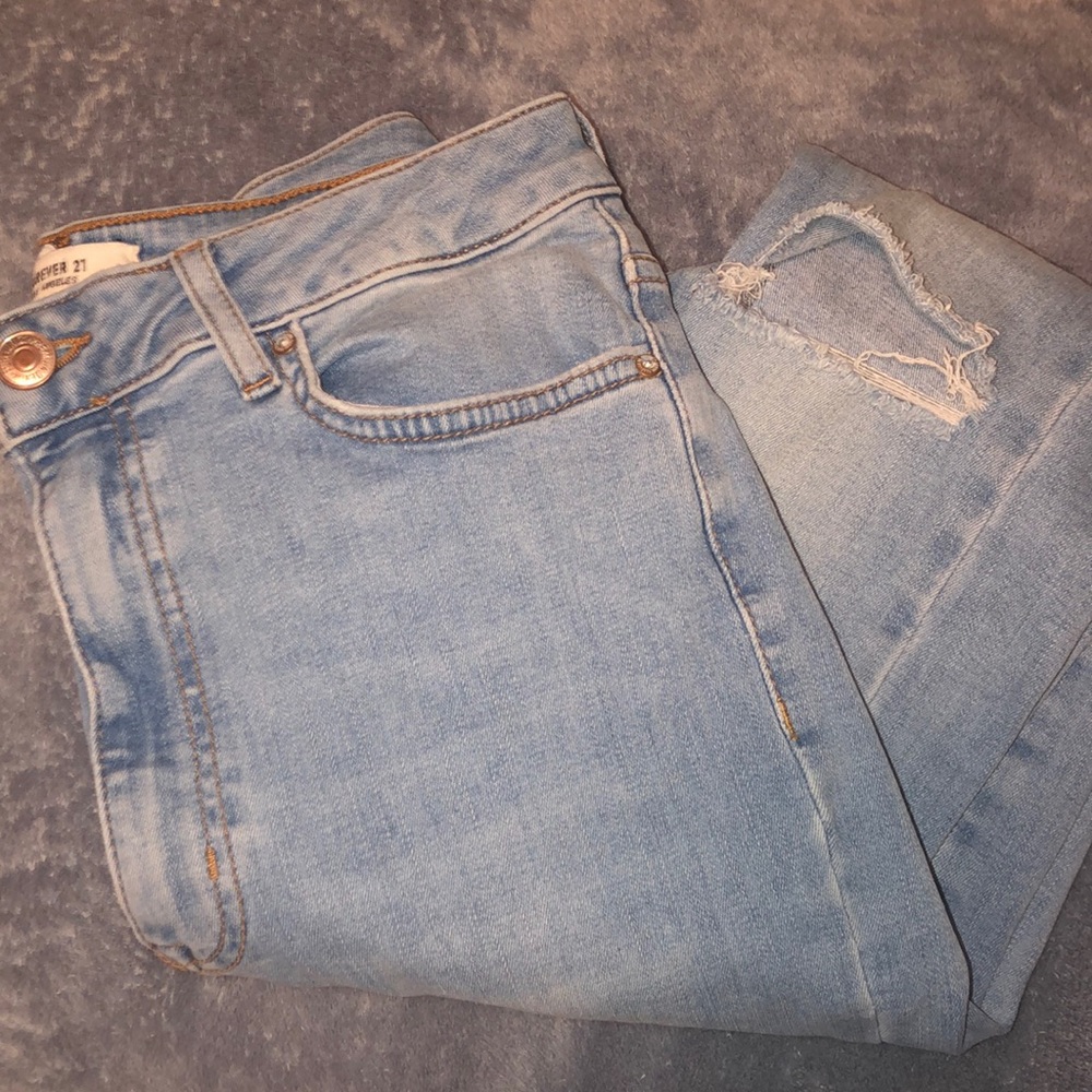 Forever 21 jeans super high waisted